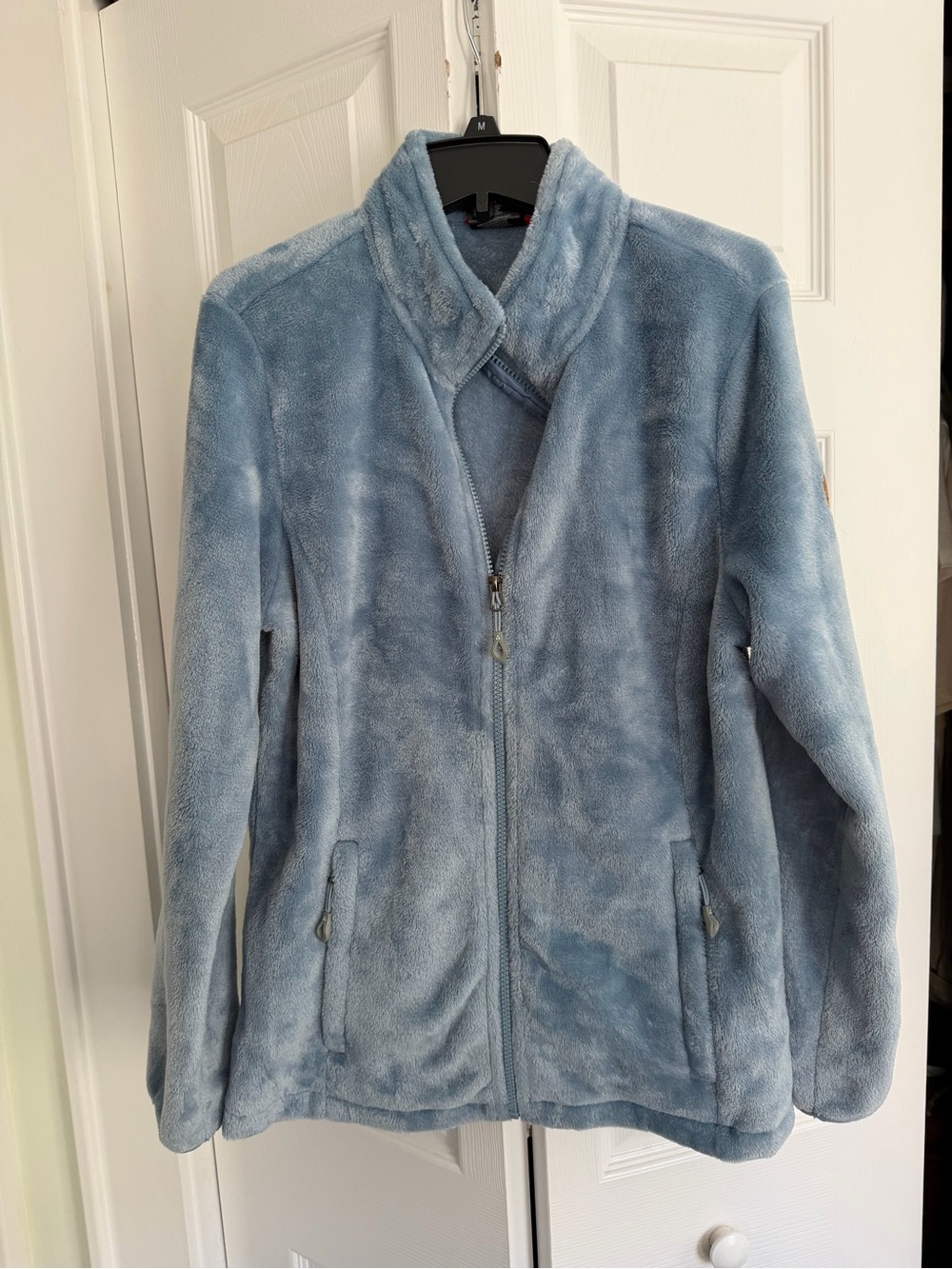 Gerry Weber Light Blue Plush Fleece Zip Jacket Large